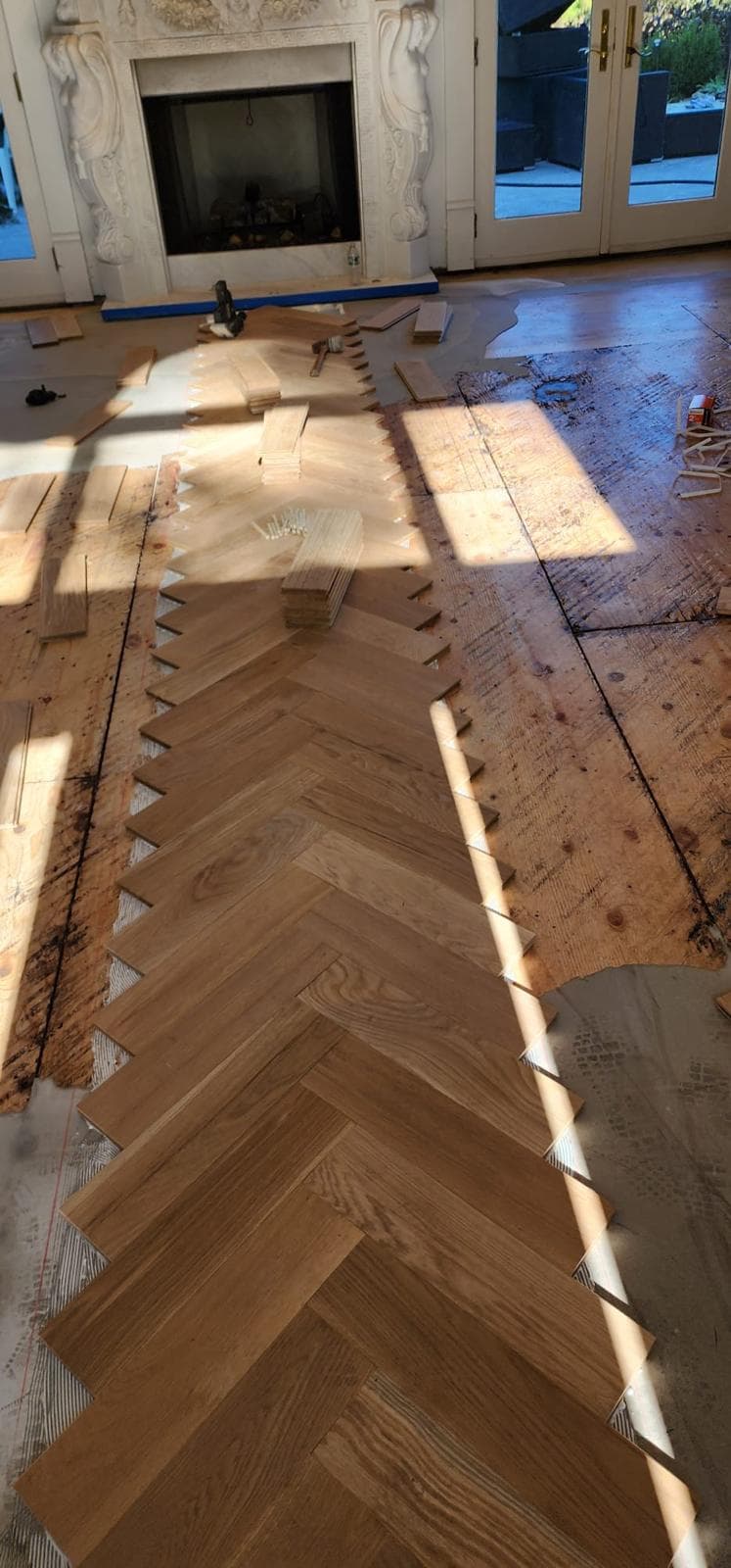 Herringbone Installation